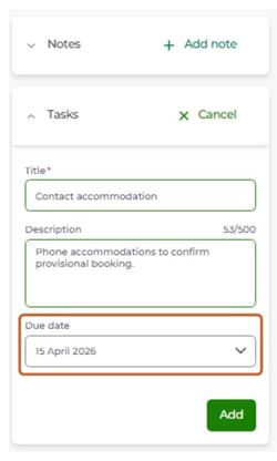 add or manage notes and tasks for a contact 10