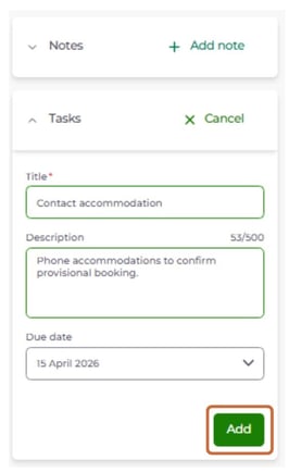 add or manage notes and tasks for a contact 11