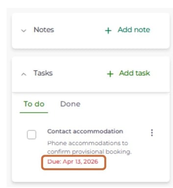 add or manage notes and tasks for a contact 14
