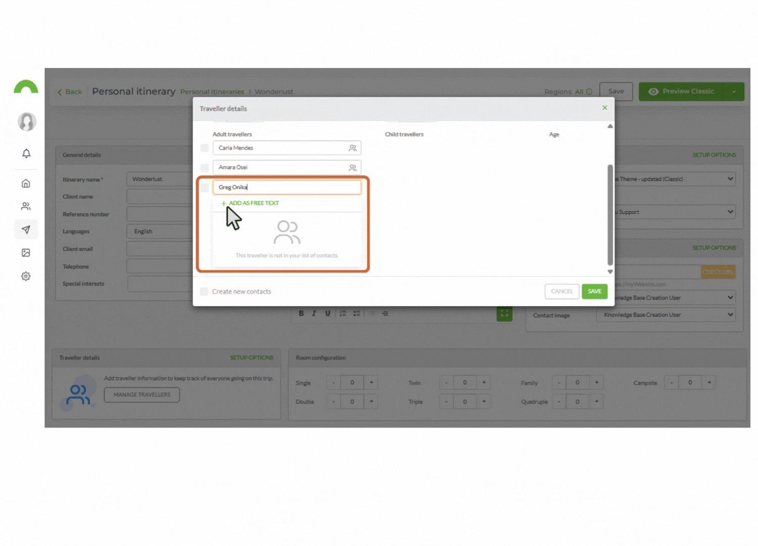 create travler contacts directly from iten 6 gif