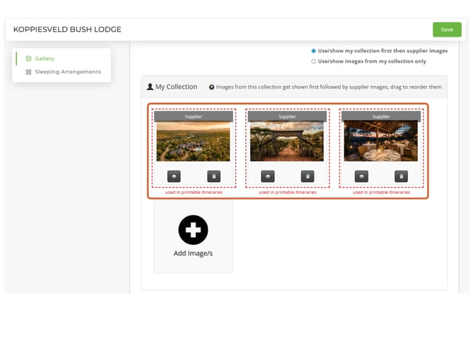 Upload, change and remove images 6