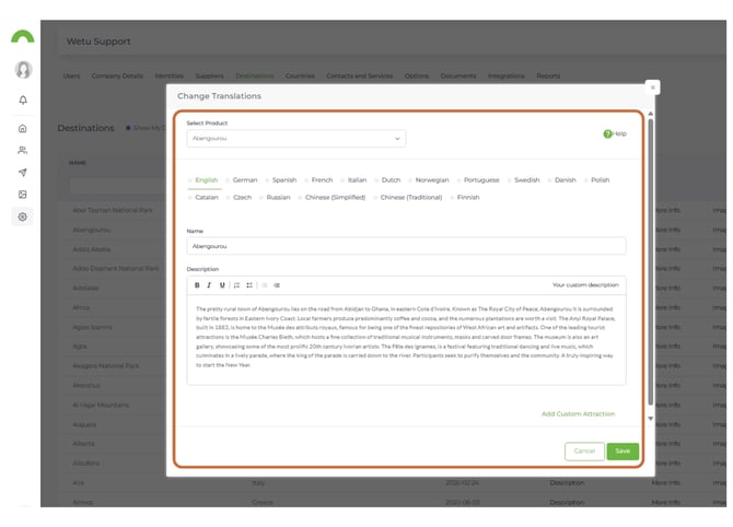 manage destinations 5