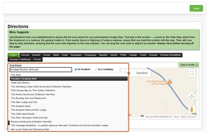 manage custom directions 14