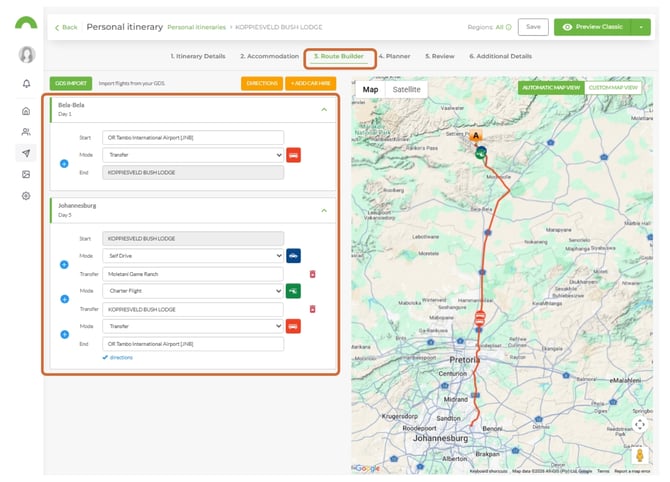 manage custom directions 15