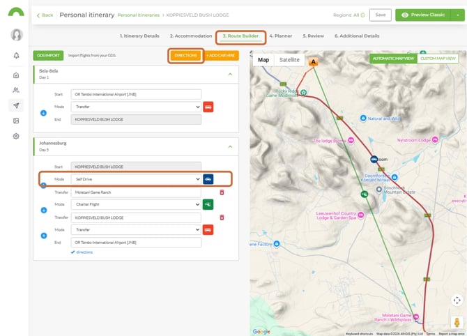 manage custom directions 16