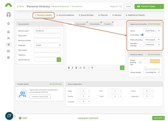 co branding check box