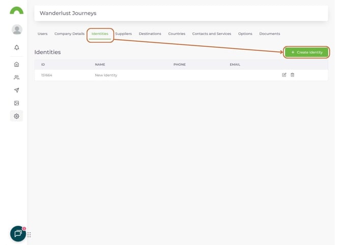 creating a new identity