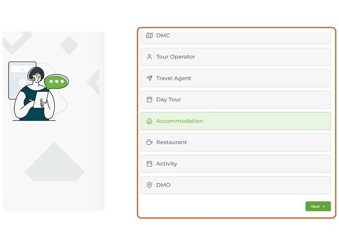 Product Type Selection **Location:** After "Select the option that best matches your business