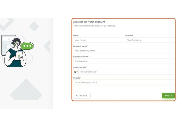  Business Details Form **Location:** After "Complete all required fields