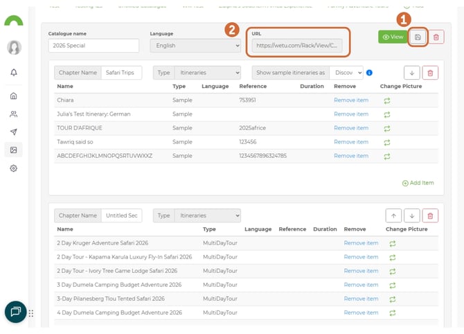 catalogue manager. 14