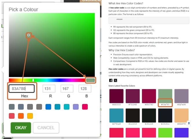 Theme choosing colours 2
