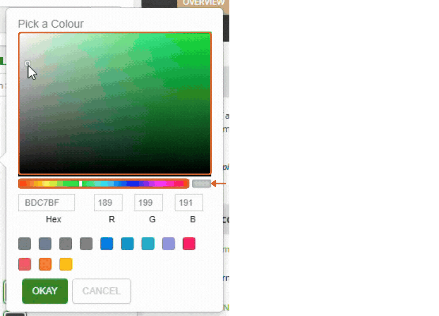 Theme choosing colours 4