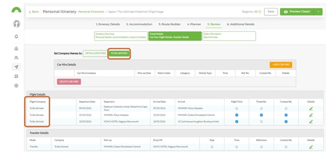 hide transport company details 4