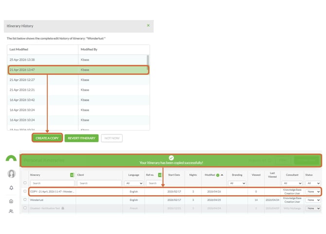 Itinerary History 4