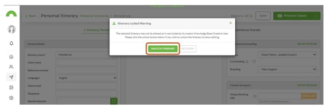 Lock Itinerarys 4