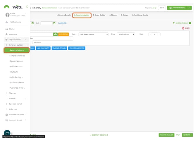 Adding Multiday components 1