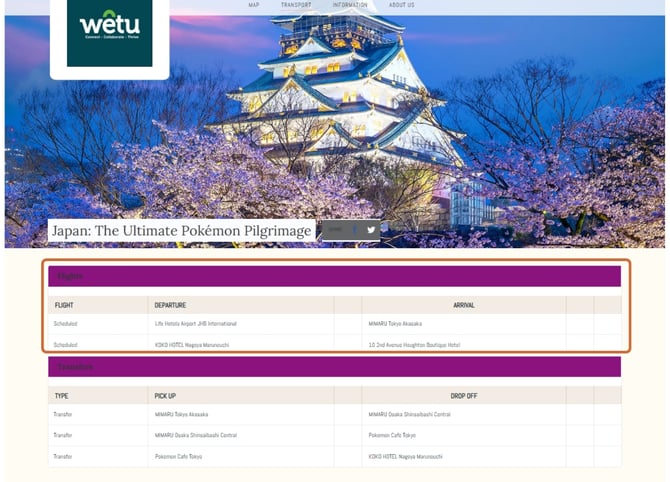 Schedualed departures 7