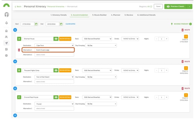 add fixed accommodations 12