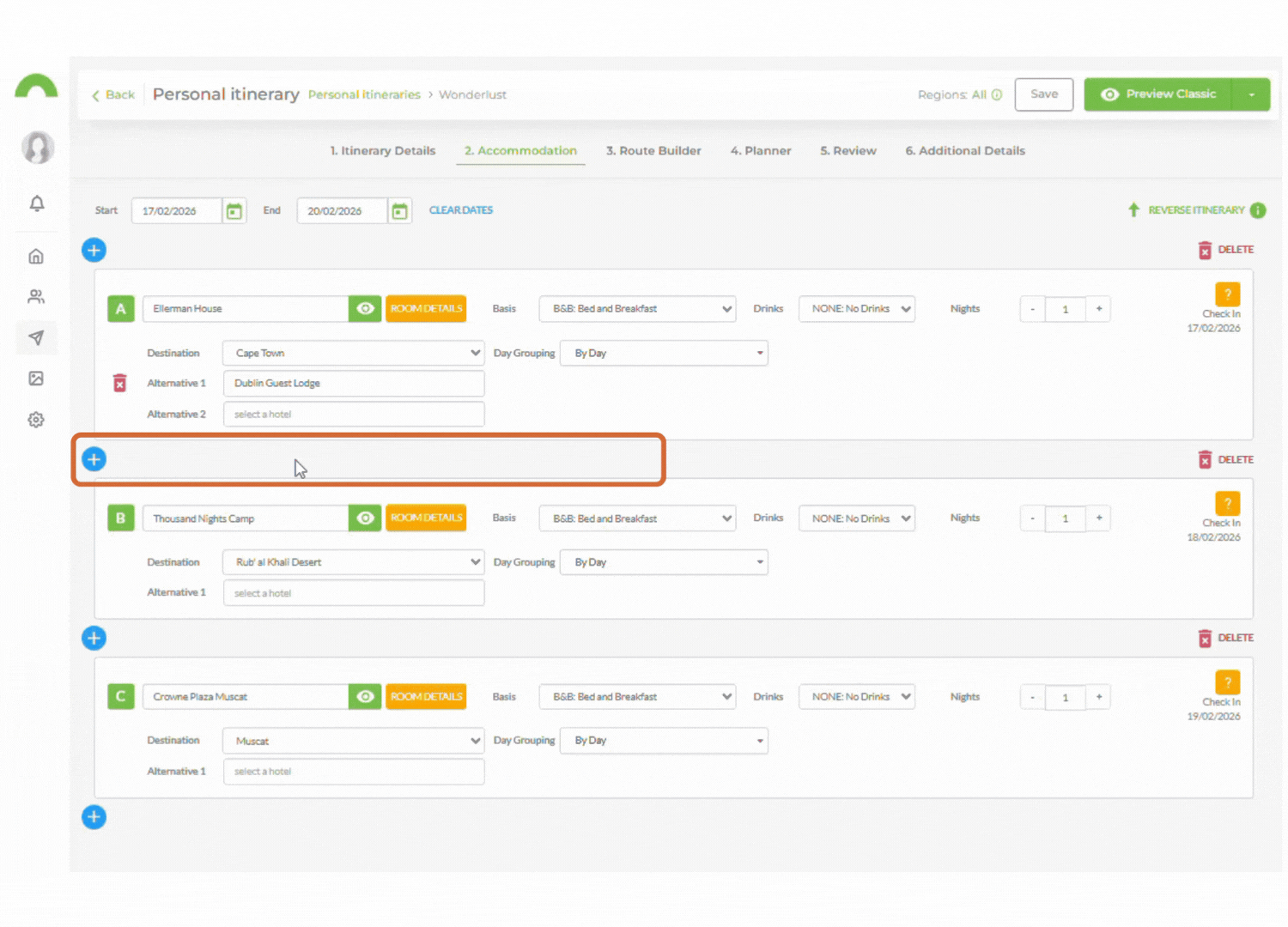 add fixed accommodations 13