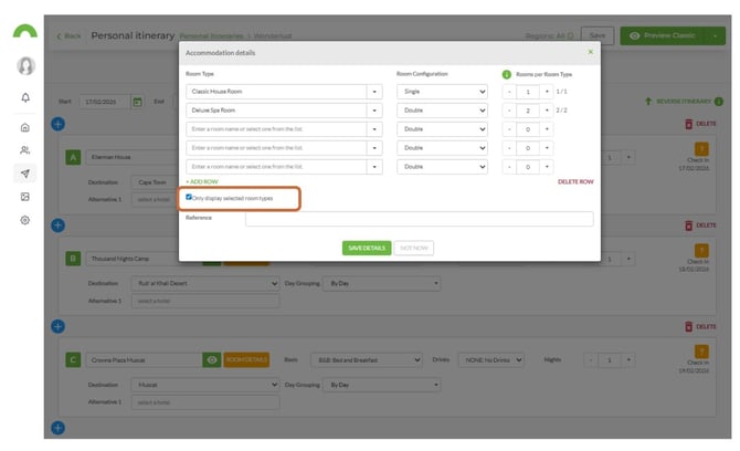 add fixed accommodations 8