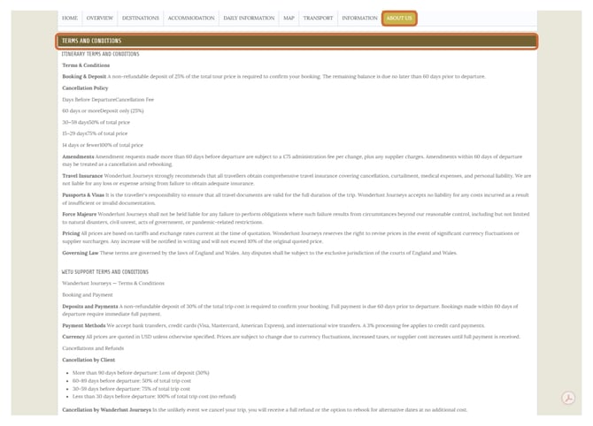 Terms and conditions 3