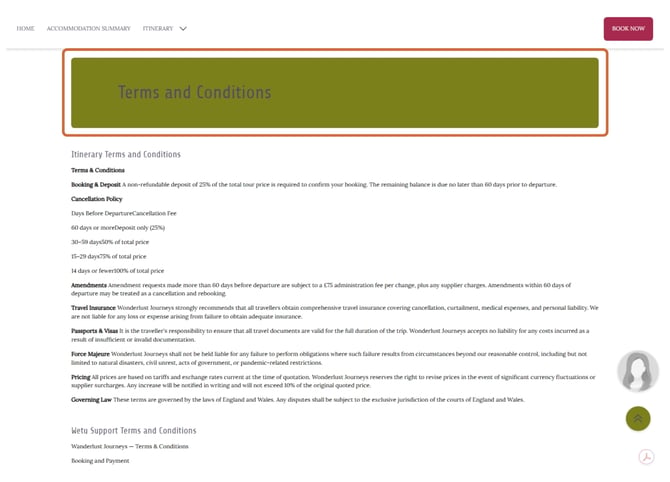 Terms and conditions 4