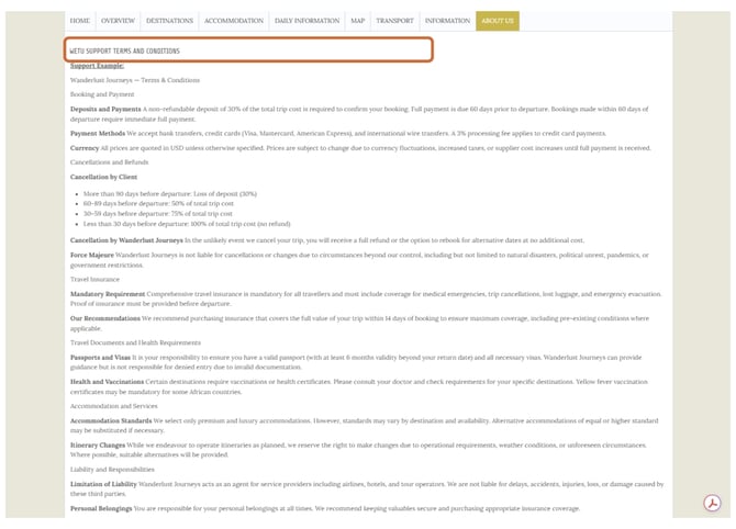 Terms and conditions 6