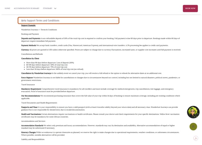 Terms and conditions 7