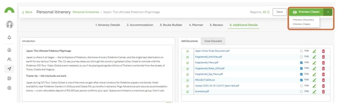 share and manage my itinerary links 5