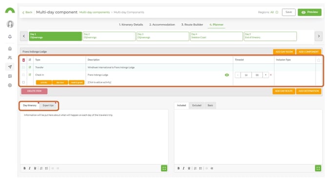 Multi-Day Componant 6