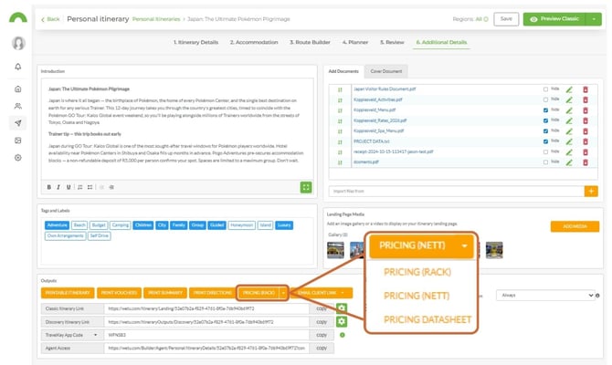 use pricing sheets 2