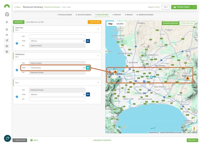 add train routes 7