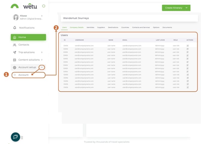 Wetu. Getting started